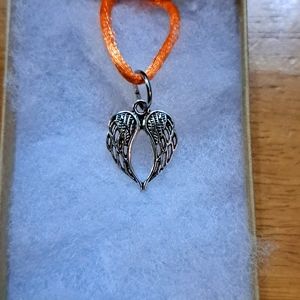 Silver Angel Wings Necklace